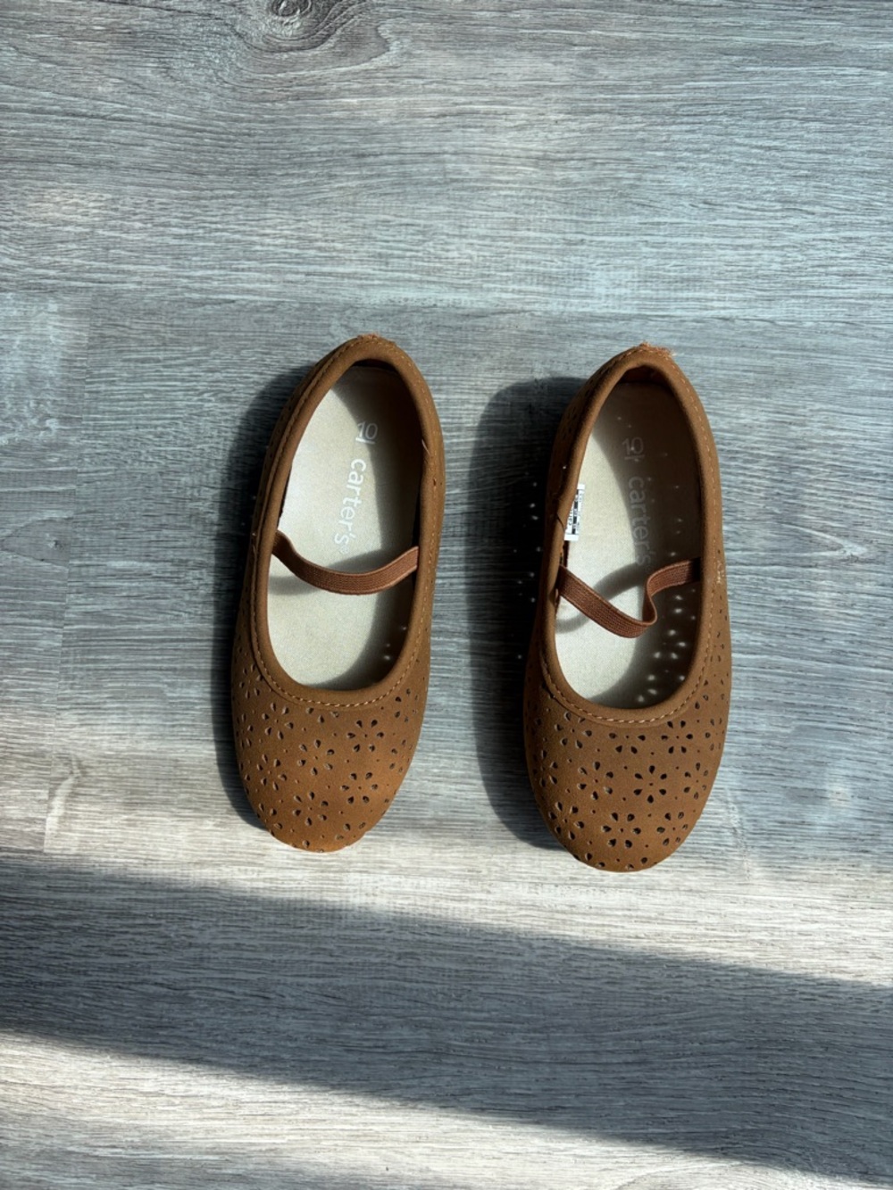Carter's Girls Brown Mary Jane Flats